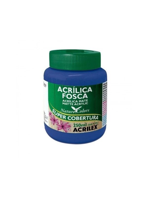 TINTA ACRÍLICA FOSCA 250ML AZUL TURQUESA - ACRILEX - 501 Lojas Encopel