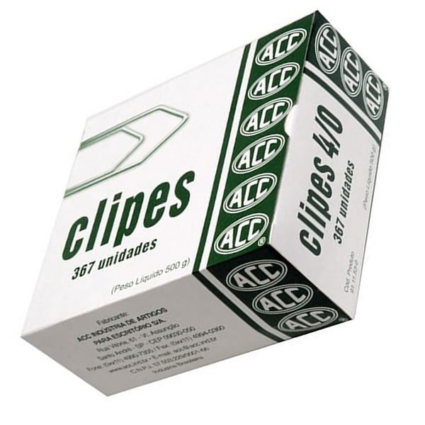 CLIPS GALVANIZADO 4/0 CAIXA COM 500G - ACC Lojas Encopel