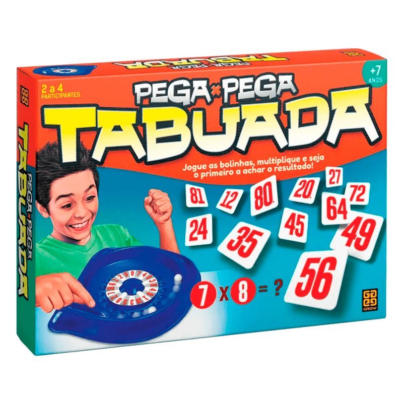 JOGO PEGA PEGA TABUADA - GROW - 01467 Lojas Encopel